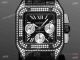 AAA Swiss Copy Cartier Santos Chronograph Black Pave Diamond Watch (2)_th.jpg